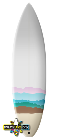 Aloha Full Board surfboard graphics art rice paper SUP