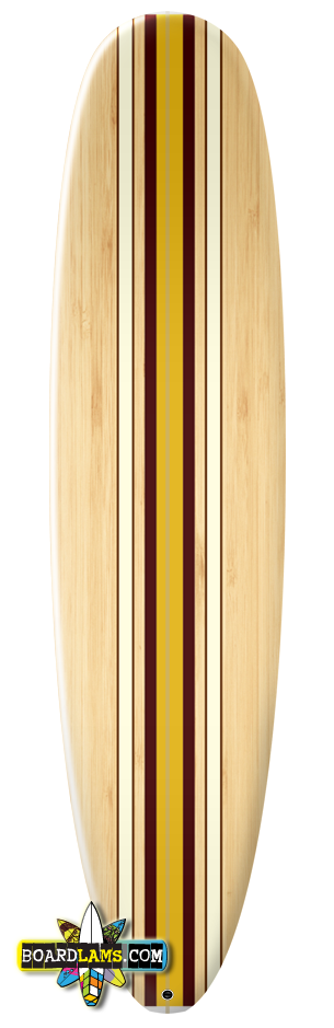 Maple With Classic Red & Gold Racer Stripes