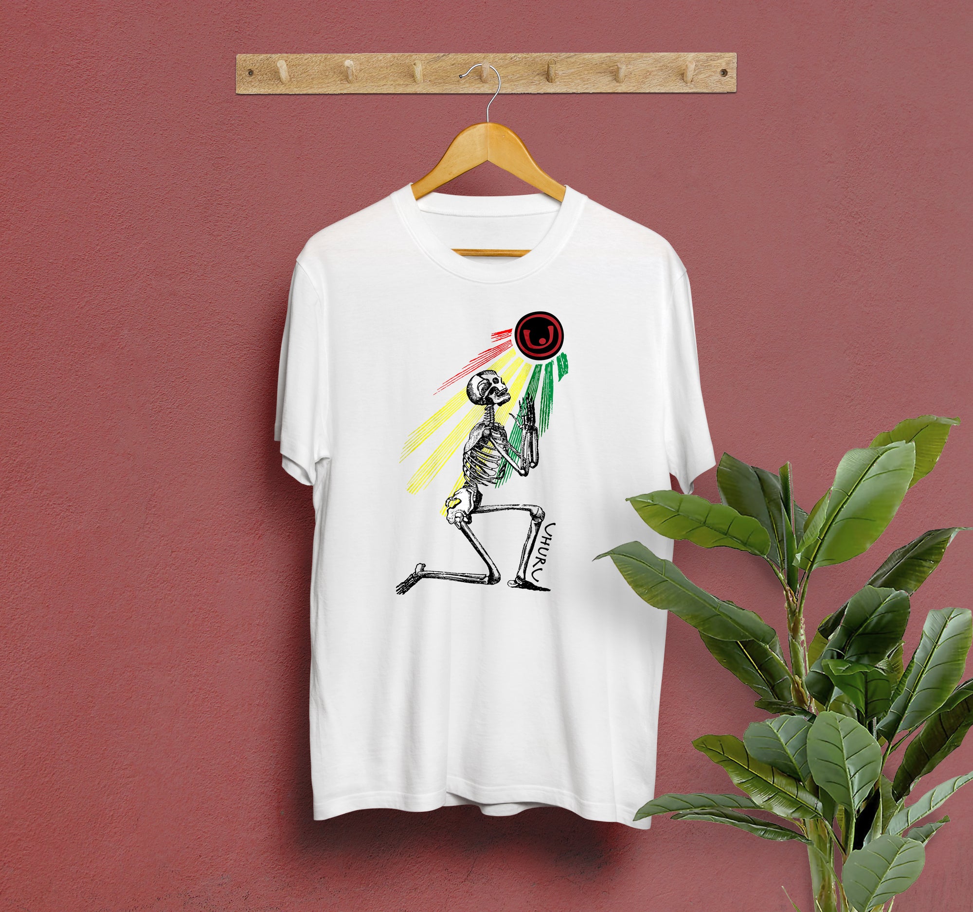 T-shirt - Praying Skeleton